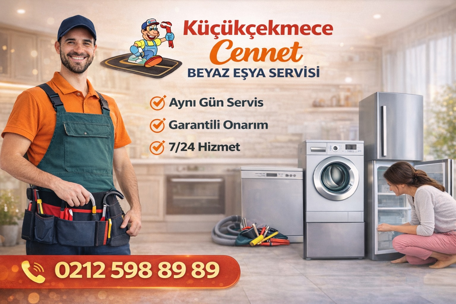 Küçükçekmece Cennet Beyaz Eşya Servisi